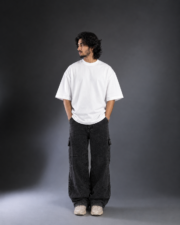 Drop Shoulder Solid T-Shirt - Image 5