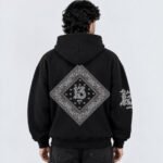 13 Blk Premium Drop Shoulder Oversized Hoodie