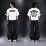 Boston  Drop Shoulder Printed T-Shirt