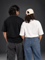 Drop Shoulder Solid T-Shirt - Image 6