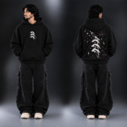 Galaxy Drop Shoulder Oversized Hoodie - Image 2