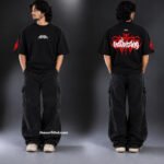 Fire Drop Shoulder Printed T-Shirt