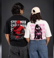 SpiderMan Couple Drop Shoulder T-Shirt Collection - Image 4