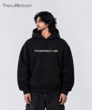 Porsche Drop Shoulder Oversized Hoodie - Image 2