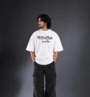 New One Drop Shoulder Printed T-Shirt - Image 3