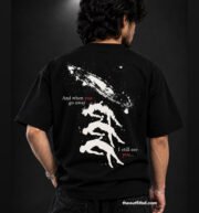 Space Drop Shoulder Printed T-Shirt - Image 2