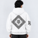 13 Wht Premium Drop Shoulder Oversized Hoodie