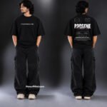 Porsche Drop Shoulder Printed T-Shirt