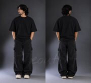 Drop Shoulder Solid T-Shirt - Image 3